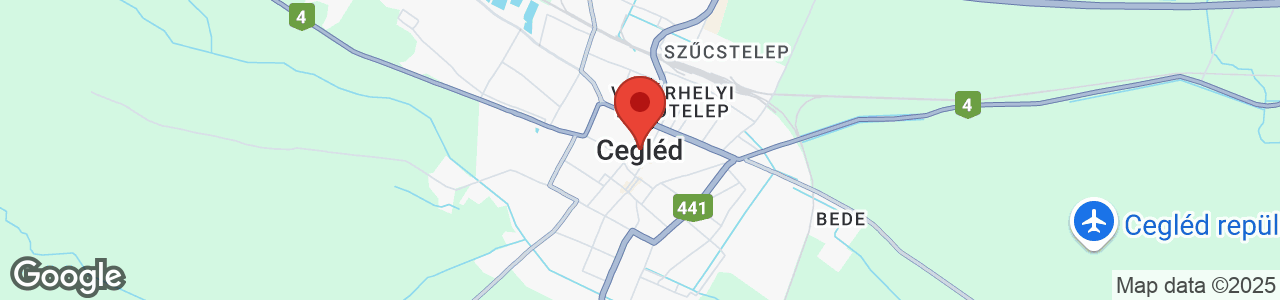 Map of Cegléd