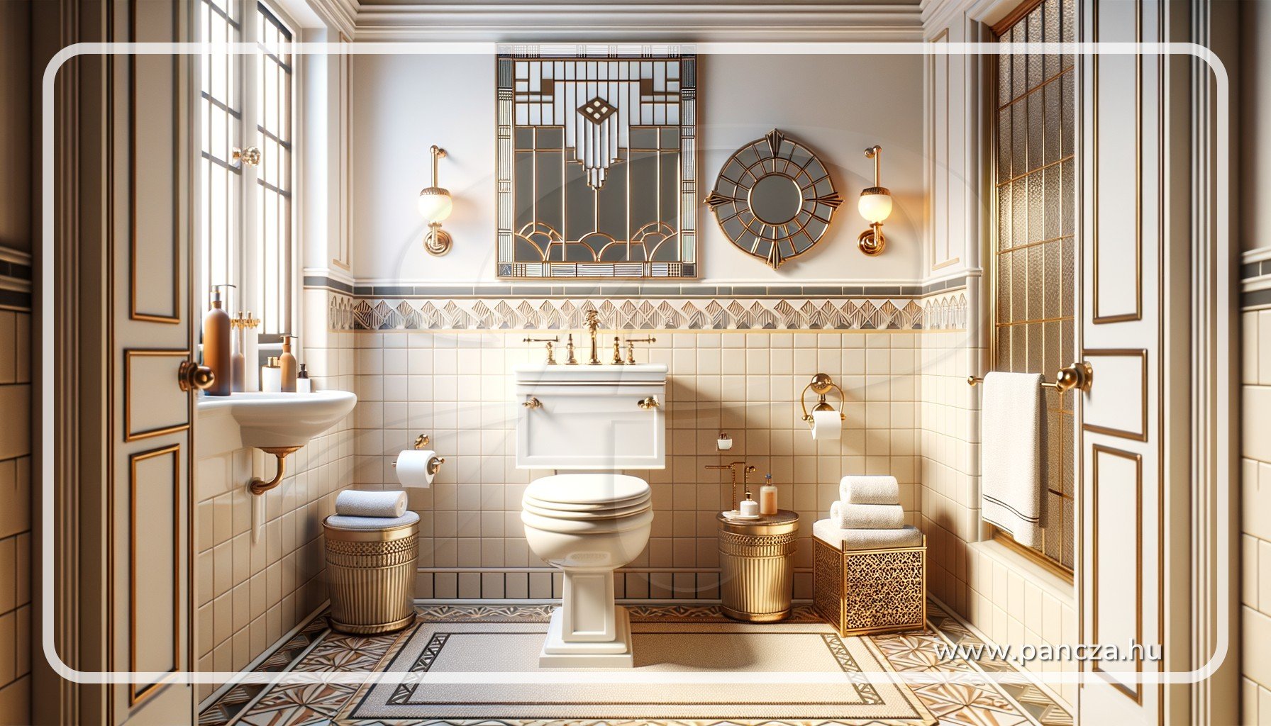 art deco mosdó