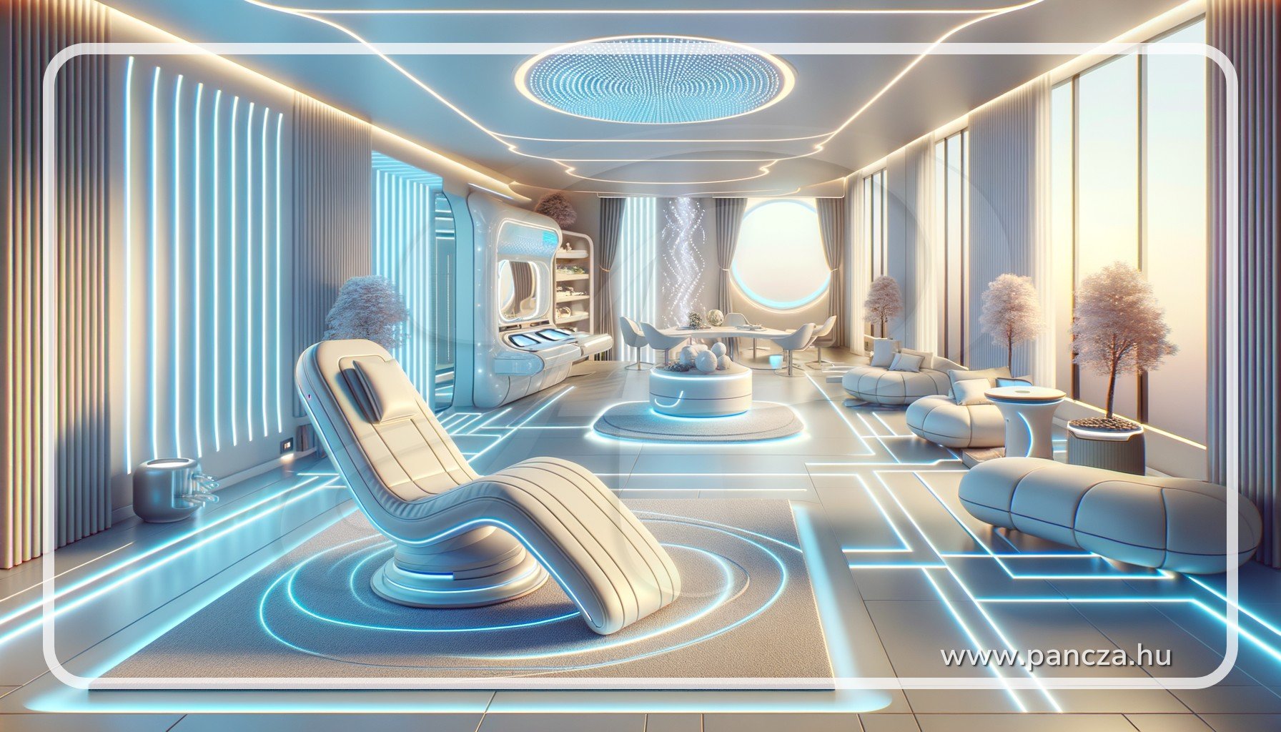 futurisztikus wellness szoba