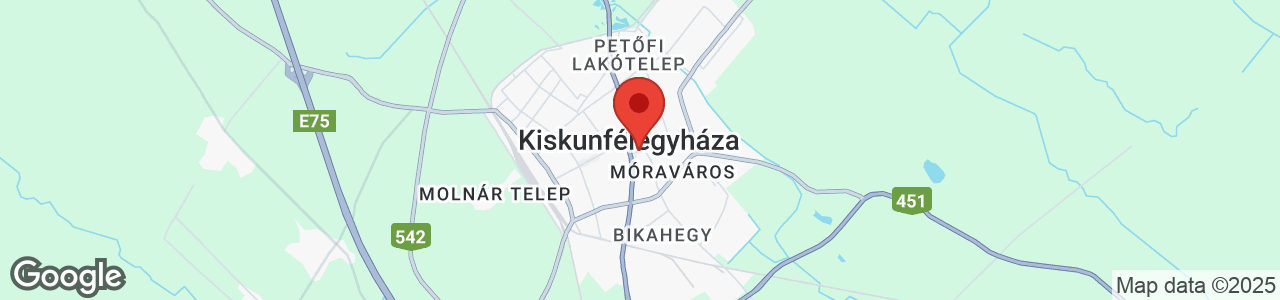 Map of Kiskunfélegyháza